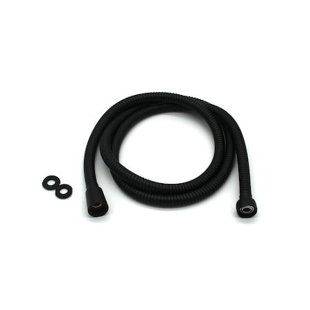 Westbrass 60" Reach Handheld Shower Hose, Matte Black D355E-62